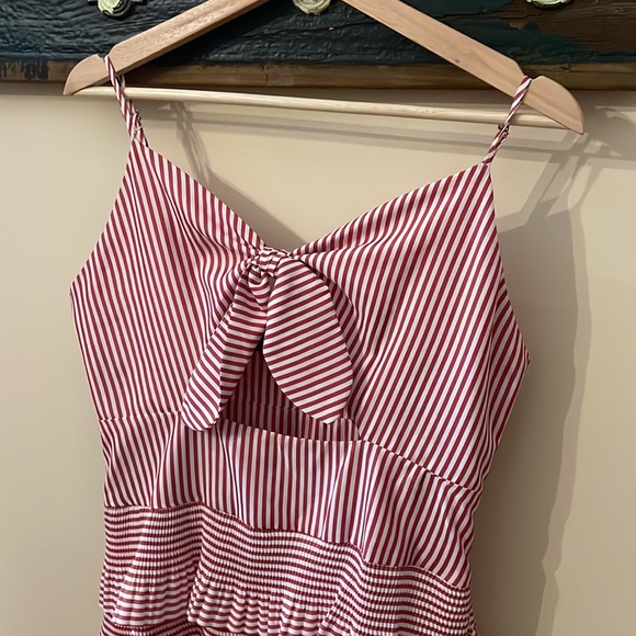 Chapter Stripes Tiered Ruffle Dress with Cut Out Size Medium - Picture 8 of 16